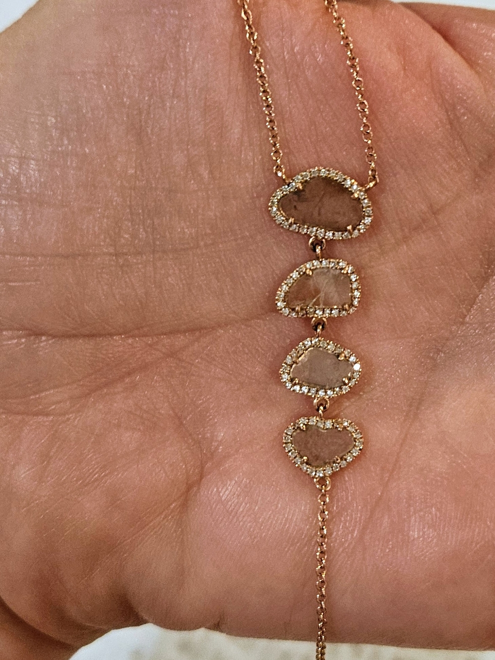 Rose Gold Lariat Necklace